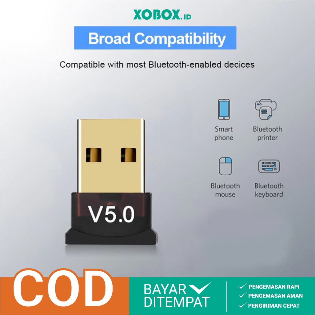 Bluetooth USB Dongle 5.0 / USB Dongle Bluetooth 5.0 / USB Bluetooth Receiver 5.0 / Bluetooth Adapter AK005 - XOBOX