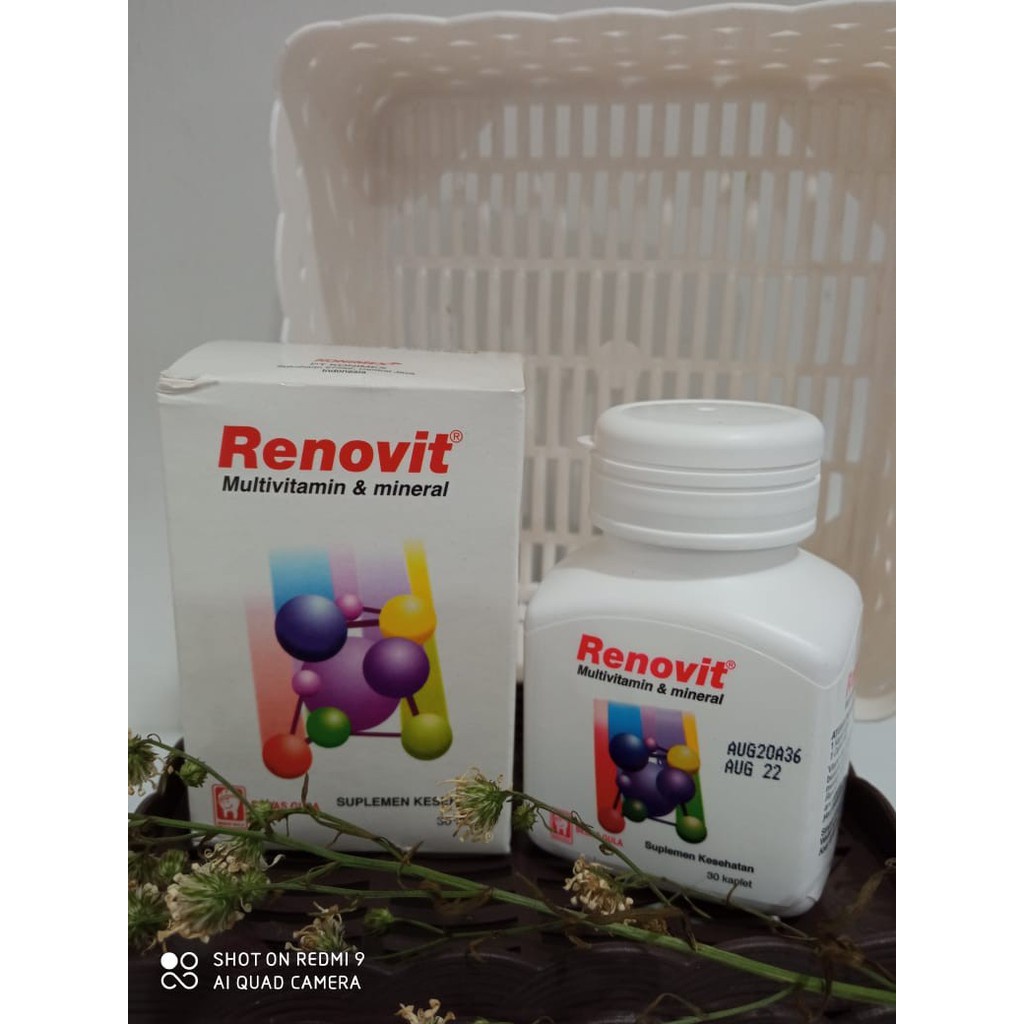 RENOVIT GOLD Dan RENOVIT BOTOL Isi 30 Tablet - Multivitamin Dewasa Dan Lansia Suplemen