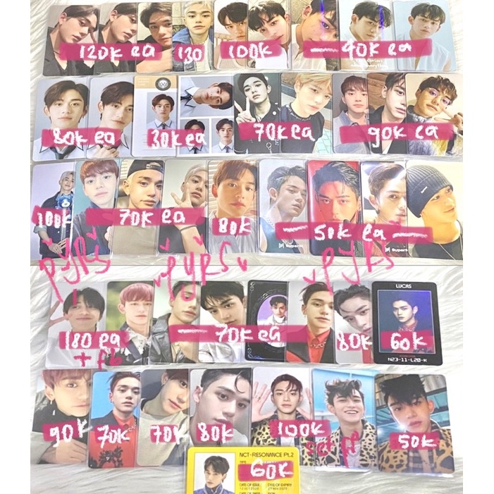 pc photocard lucas nct wayv superm jopping us sg21 b2s empathy totm totms balon awaken holiday flipb