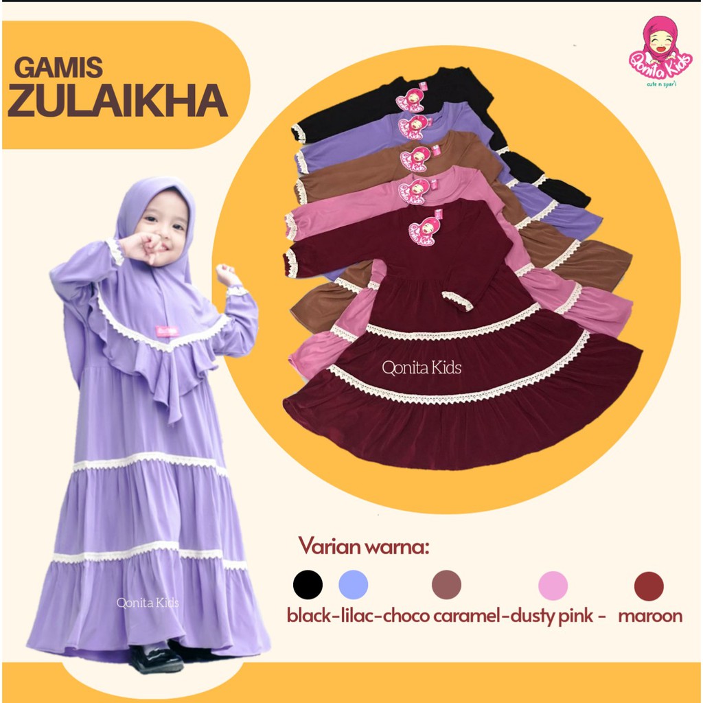 Gamis Anak Zulaikha Qonita Kids Shopee Indonesia