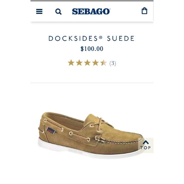 Sebago Docksides Sand Suede original