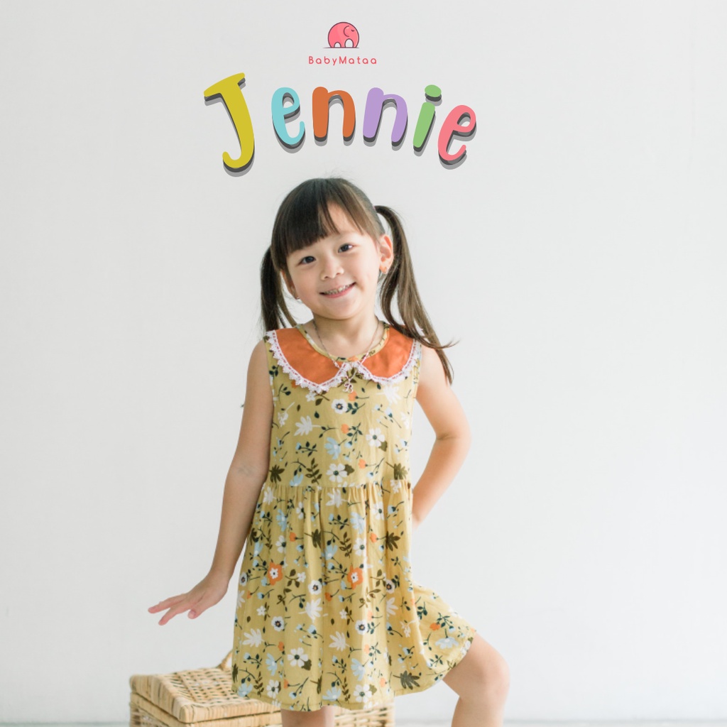 Jennie Dress Anak Perempuan Korea Cantik Adem