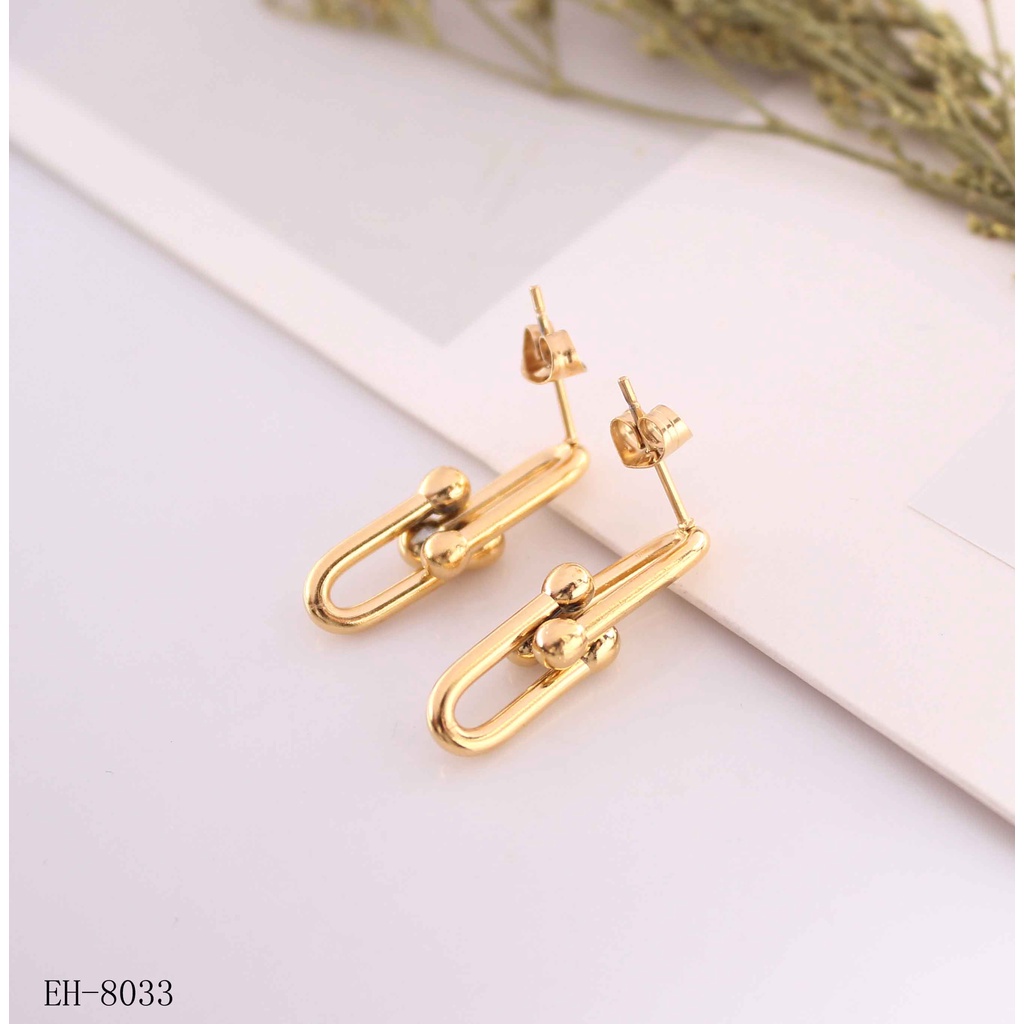 Anting titanium fashion jewellery 8009/8033