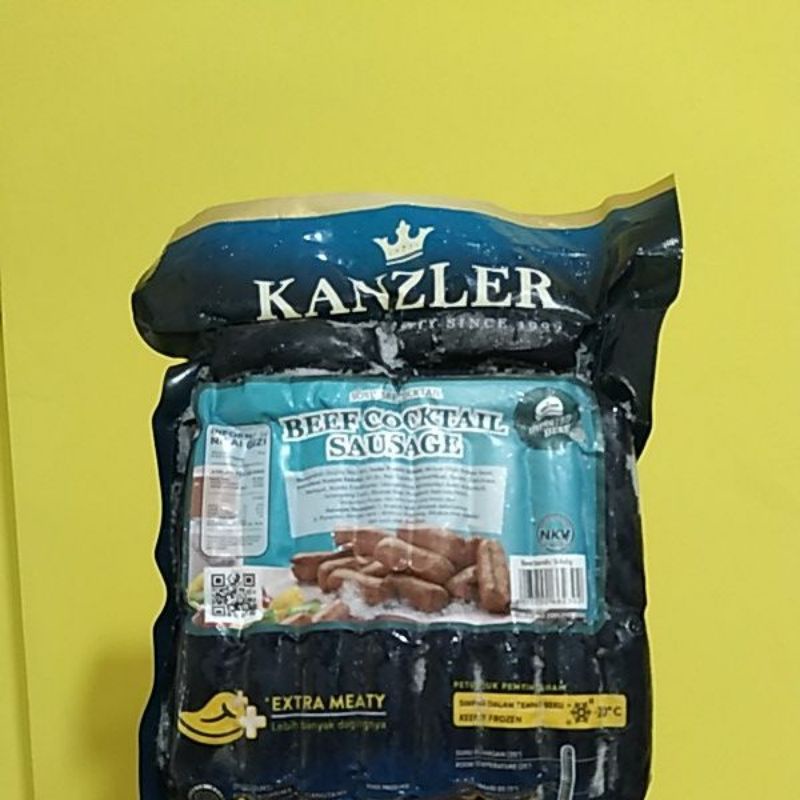 

KANZLER SOSIS SAPI COCKTAIL / BEEF COCKTAIL SAUSAGE | Berat Bersih 500gr