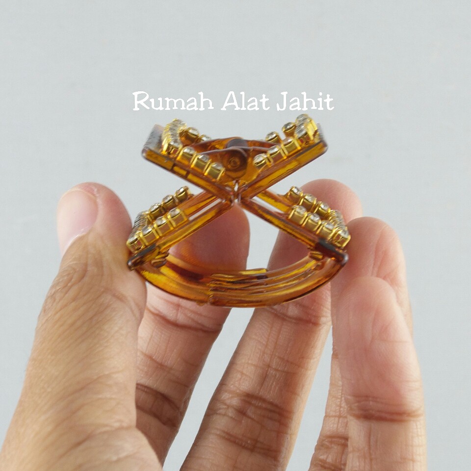 Jepit Rambut / Jedai Kecil Permata Kotak 4cm