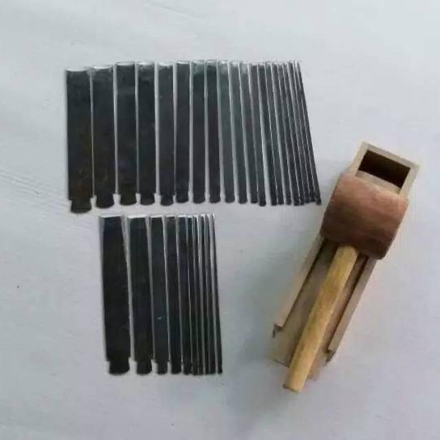 1 set alat pahat baja tebal murah ukir kayu