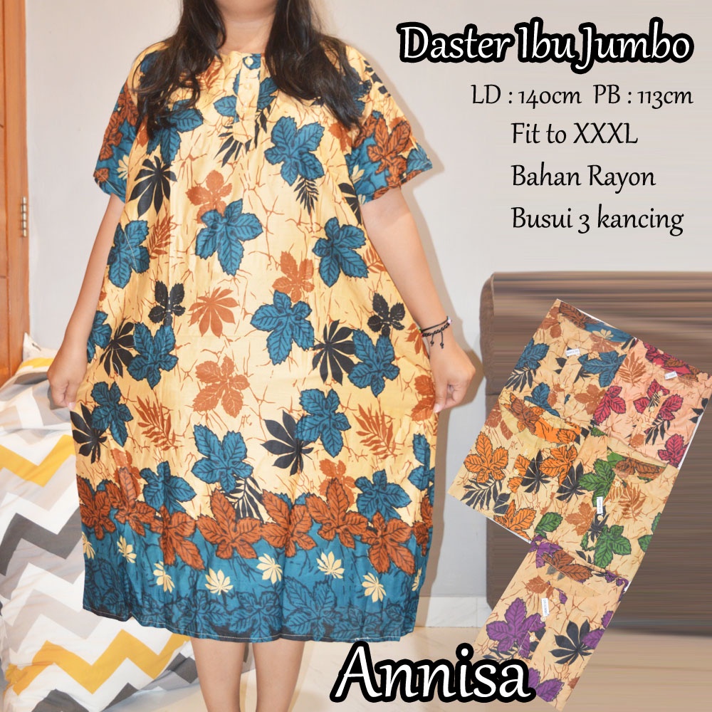 Daster super jumbo murah / daster bigsize LD : 140cm PB : 113 daster ibu ukuran besar