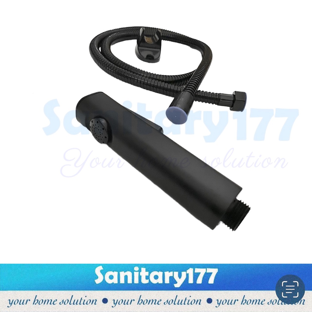 Jet Shower Bidet HITAM kotak minimalis 7BL-Shower cebok crom silver semprotan air jet washer segiempat BLACK matte kloset closet toilet sower klosed