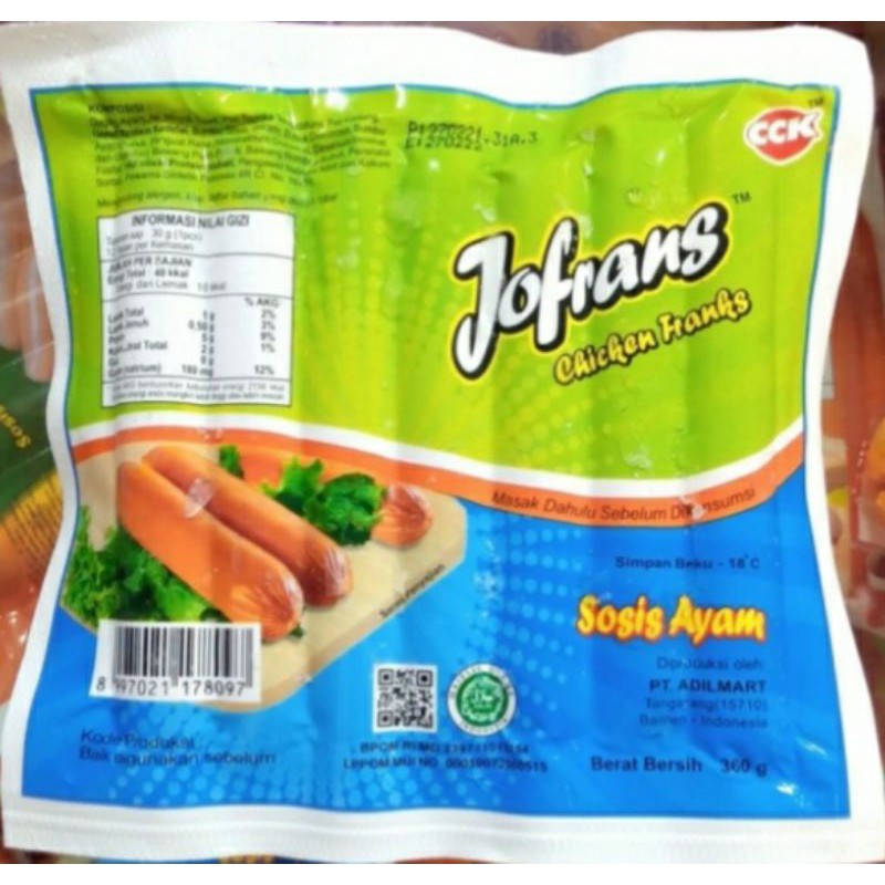 

Jofran Sosis Ayam 360gr