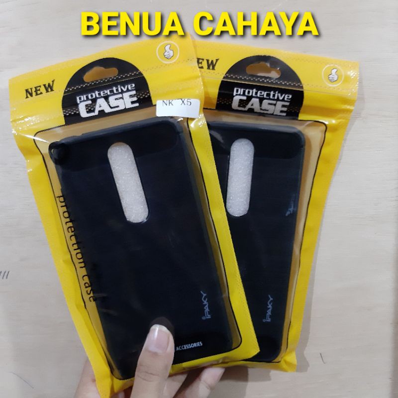 SOFTCASE  NOKIA X5 SLIM FIT CARBON BAHAN SOFTCASE