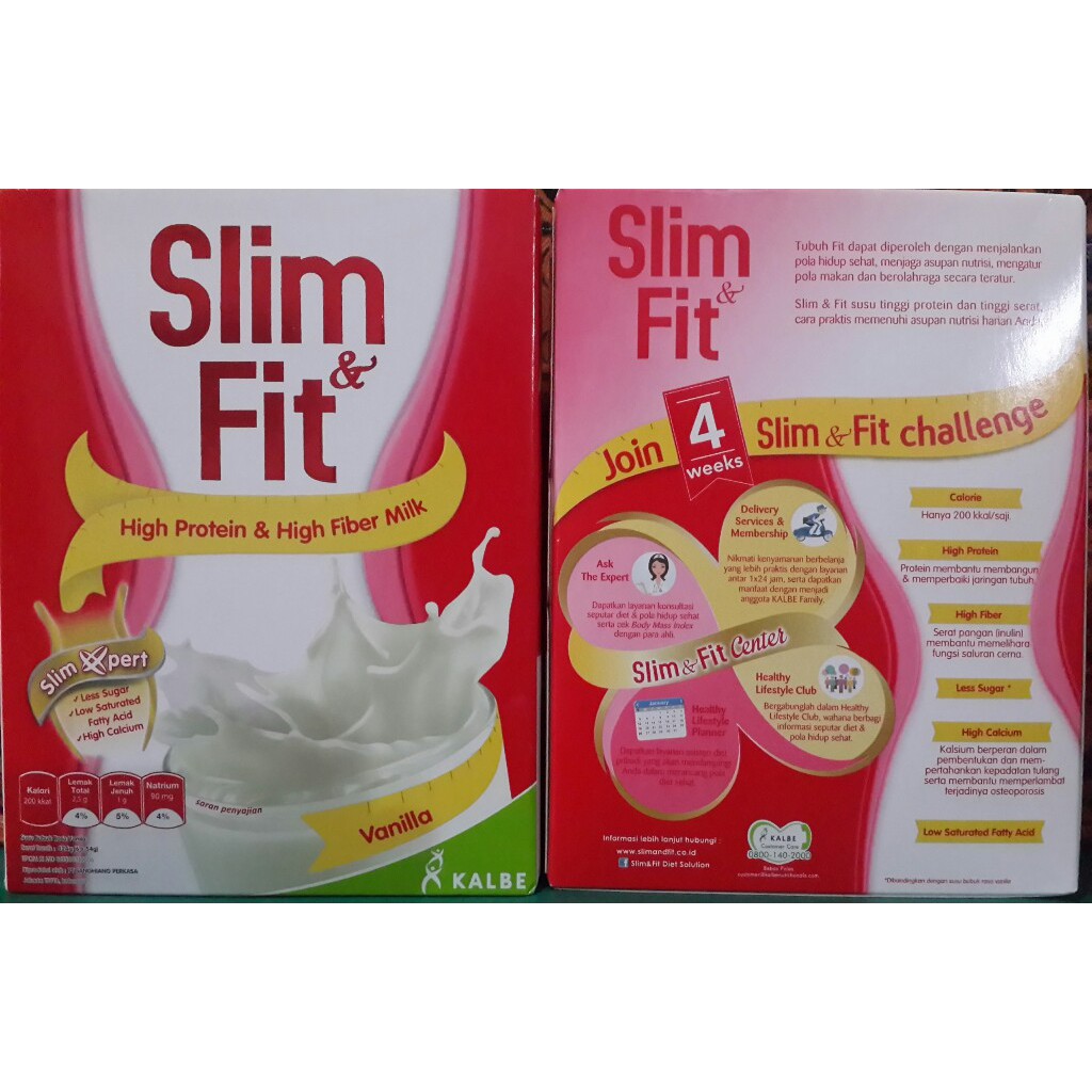 

Susu SLIM & FIT rasa vanila & coklat