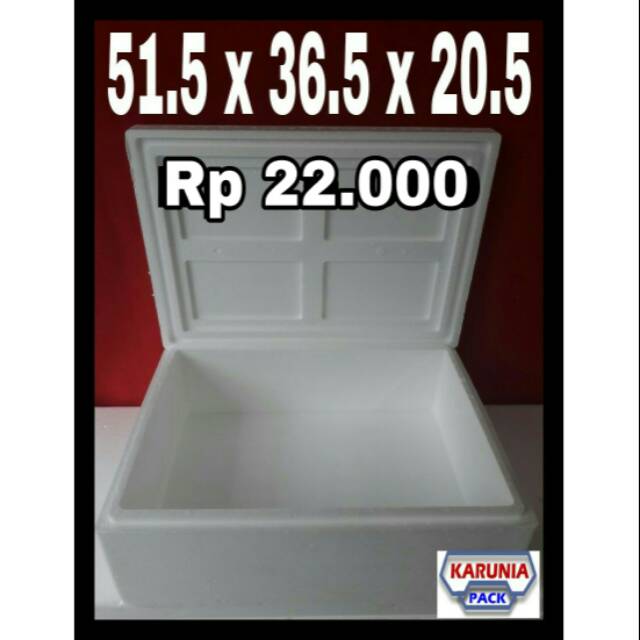 

Box styrofoam Lobster Box sterofom 51,5×36,5×20,5 Gabus