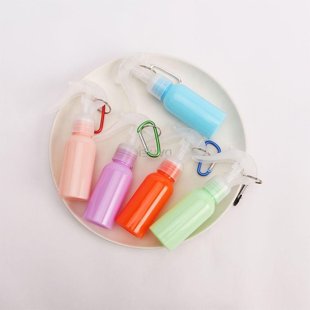 [Elegan] Botol Spray Dengan Keychian Wanita Portable Travel Hand Soap Hand Sanitizer Carabiner Hook Trigger Botol Semprot