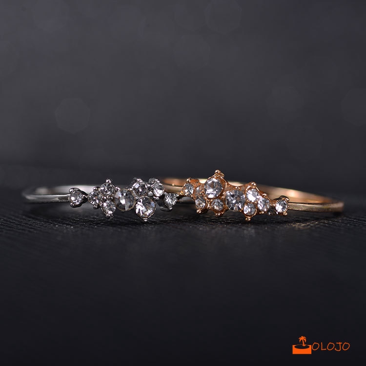 【COD】Cincin Model Terbuka Warna Emas 18K Gaya Korea untuk Wanita