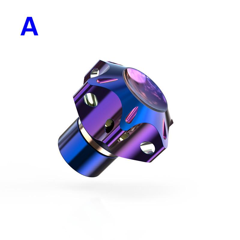 Kepala Kunci Modifikasi Cnc Burnt Titanium Untuk Motor Ktm 125 Rowing 400 Um+Key Shell-A-keyhead