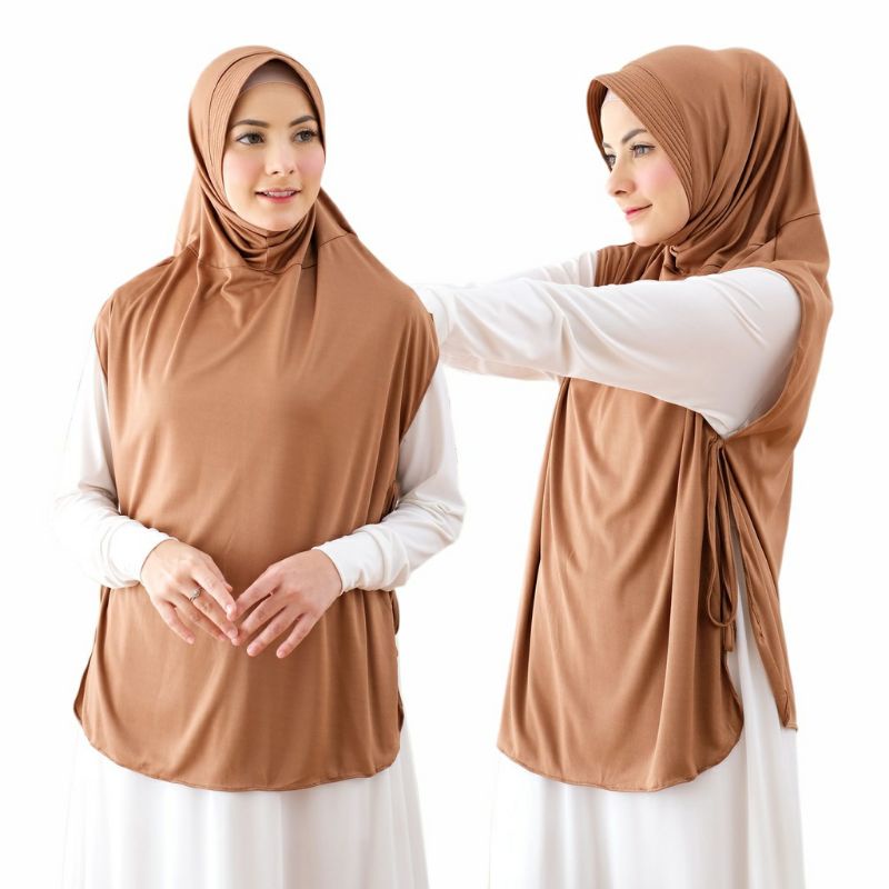 Jilbab Sporty Hijab Instan Sport Olahraga Daisha Ukuran Jumbo XXL Model Cardi (Jilbab Sporty) terbar