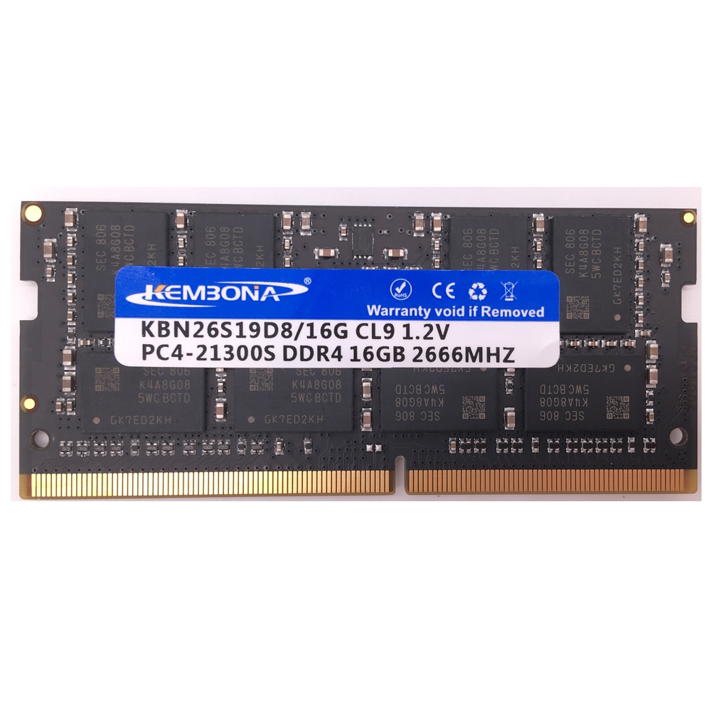 PREORDER KEMBONA Memory SODIMM LAPTOP DDR4 16GB 2666MHZ 16G for Notebook RAM 260PIN full