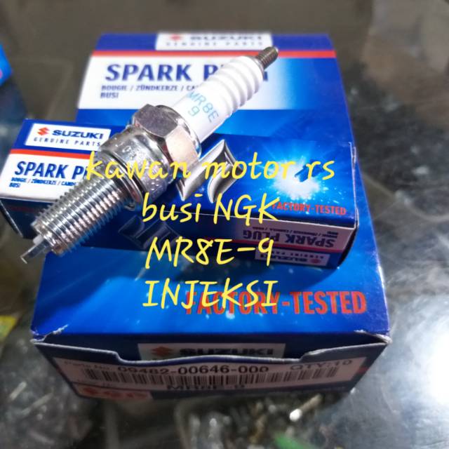 BUSI NGK MR8E-9 ASLI SUZUKI KHUSUS INJEKSI
