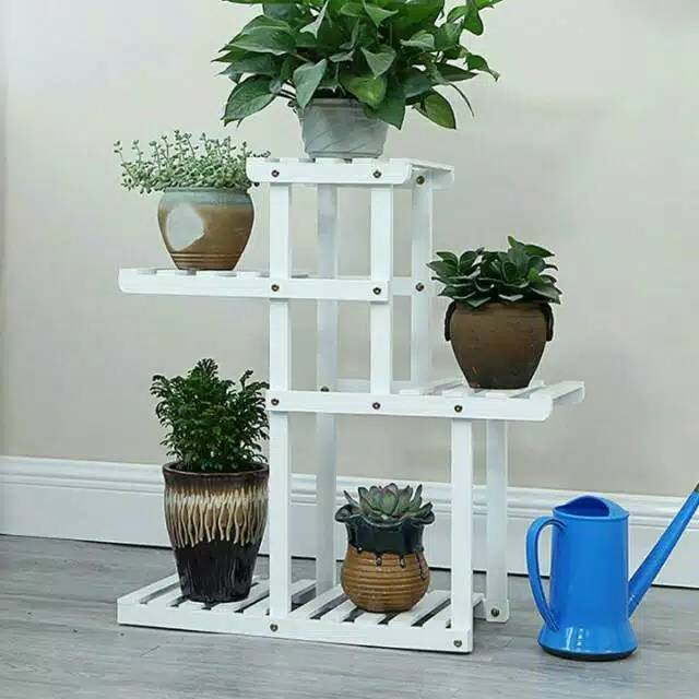 Rak bunga minimalis unik tingkat