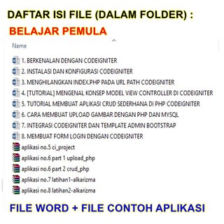 Tutorial Belajar Codeigniter Dasar Pemula dan Lanjutan  
