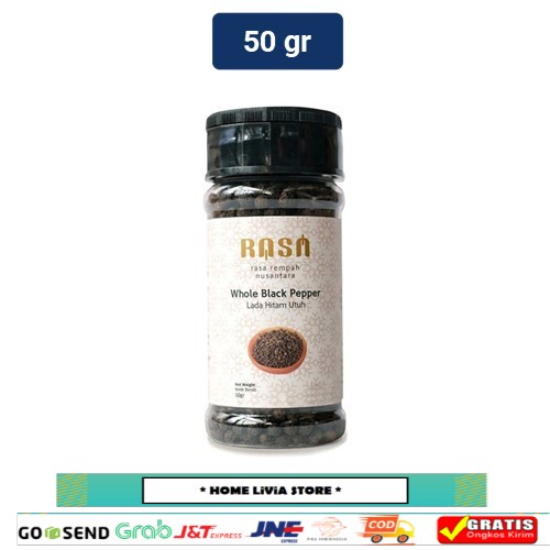 

Rasa Rempah Nusantara Whole Black Pepper / Lada Hitam Utuh 50 gr