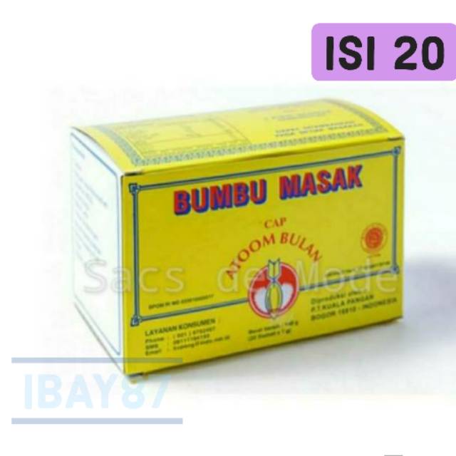 

Atoom bulan / atom bulan isi 20 bumbu serba guna bisa untuk baso aci