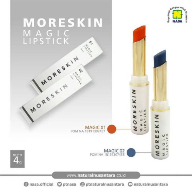MORESKIN MAGIC LIPSTIK 01 NASA