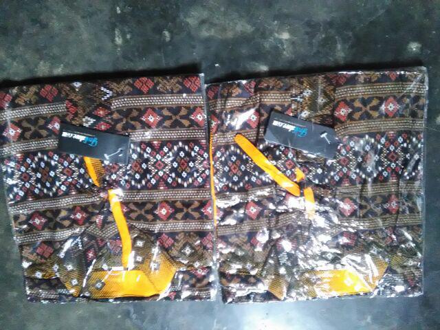 Trolistore Batik Wanita Motif Gradasi Kuning Lengan Pendek Grosir Batik Pekalongan