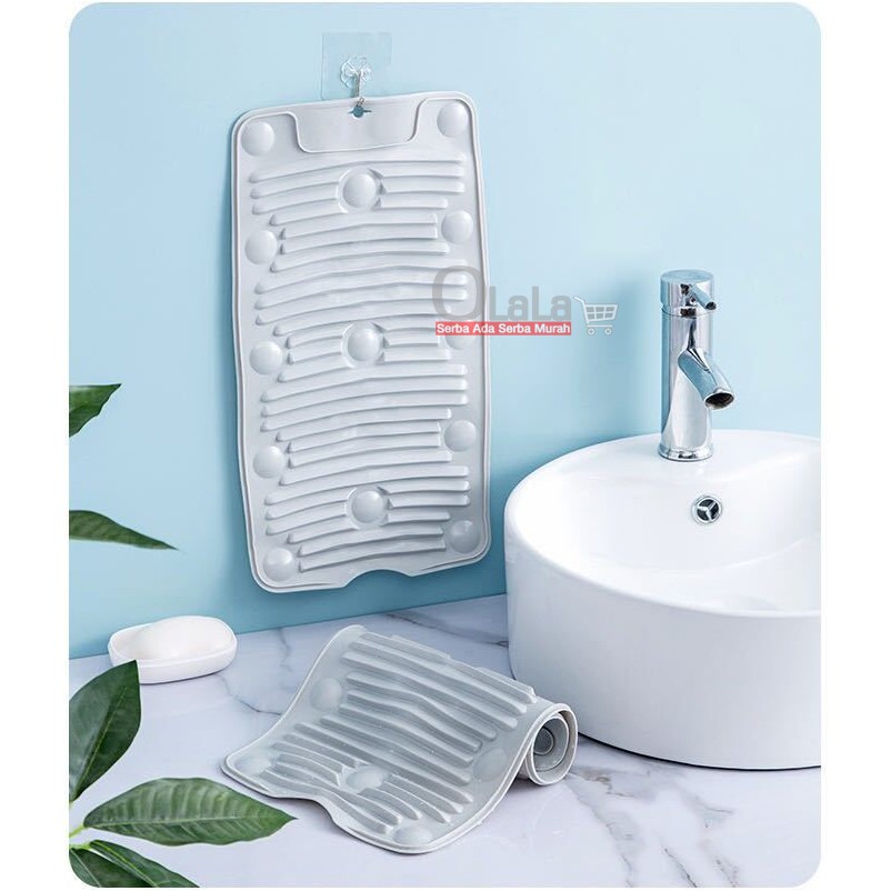 PAPAN CUCI PAKAIAN LIPAT BAHAN SILICON OLL-0315