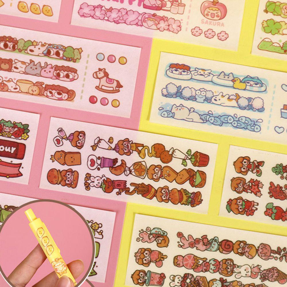 Mxbeauty Alat Tulis Stiker Set 33pcs DIY Dengan Graver Cutting Mat Self-adhesive Bujo Dekorasi Perlengkapan Sekolah Kertas Stiker