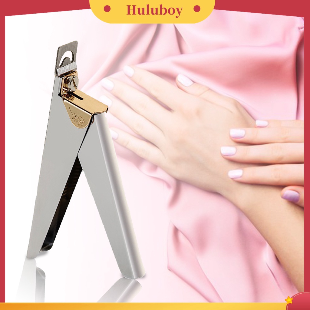 Huluboy Huluboy♡ Alat Pemotong Kuku Bentuk U Bahan Stainless Steel Untuk Manicure