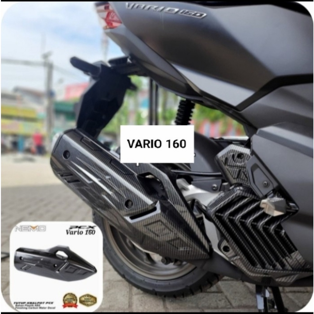 cover knalpot carbon honda vario 160