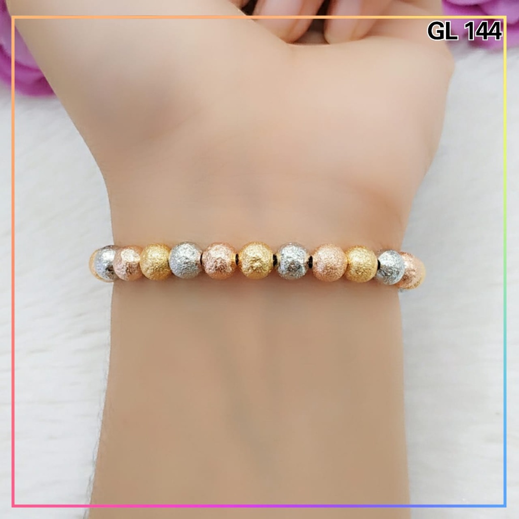 Gelang xuping Gelang dewasa jurai 3 warna perhiasan gelang wanita lapis emas gold GL 144