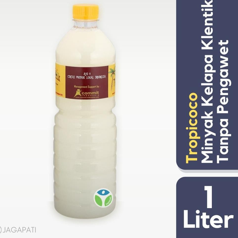 

SUPER HOT Tropicoco - Minyak Kelapa Klentik 1L - Rendah Kolestrol - Coconut Cooking Oil - Minyak Gor