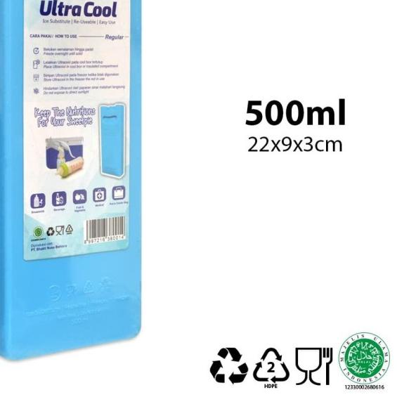 ♤ Ultra Cool Ice Pack Blue Ultracool Reguler Ice Pack 600 gr ice gel ✻