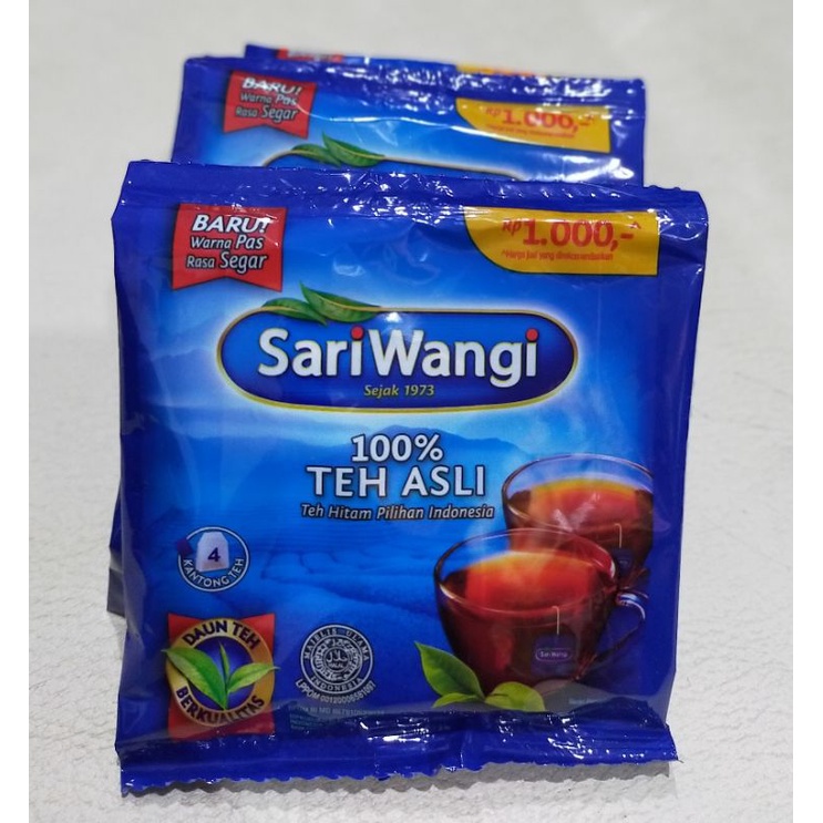 

SARIWANGI TEH ASLI TEH CELUP 1 RENCENG (6 SACHET)