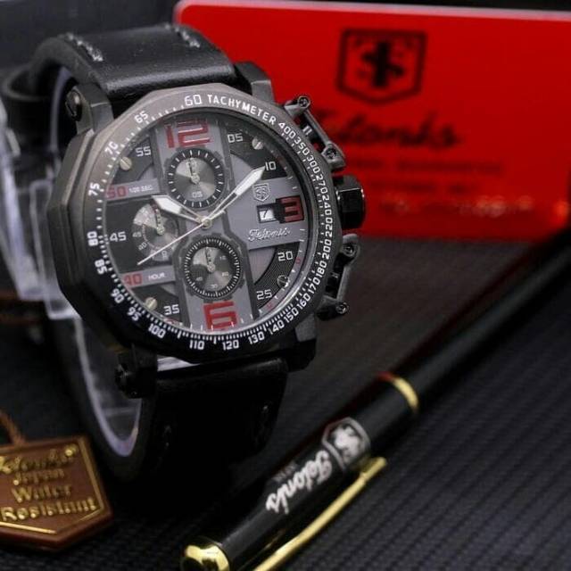 Jam Tangan Pria Tetonis Original Chrono Aktif