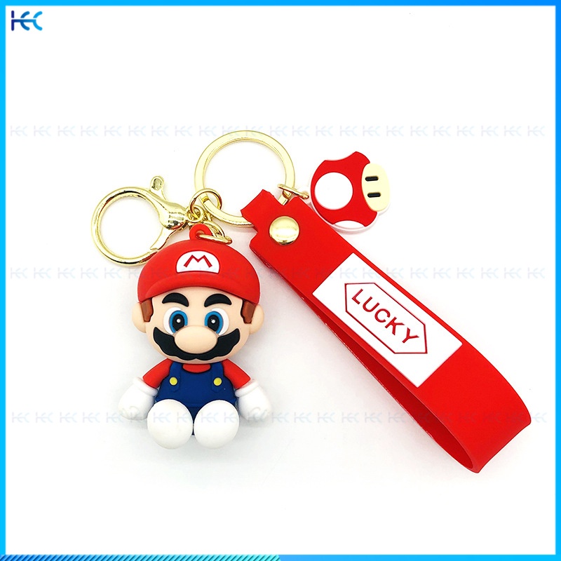 Super Mario Cute Cartoon Keychain Car Bag Fashion Pendant collection ornaments