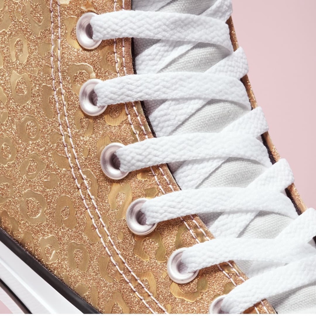 Converse Chuck Taylor All Star Leopard Glitter Saturn Gold White