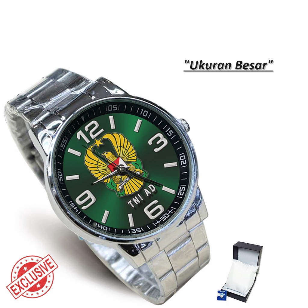 Jam Tangan Rantai Couple TNI AD (Keren)