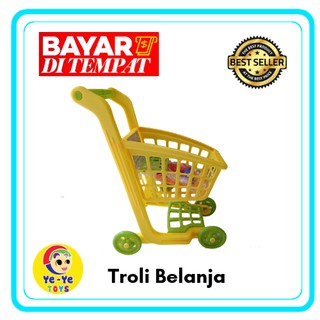 Mainan troli Keranjang Belanjaan  dorongan  bayi 