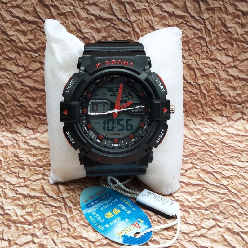 Jam Sport Anti Air Dual Time (Digital &amp; Analog) Freebox Original