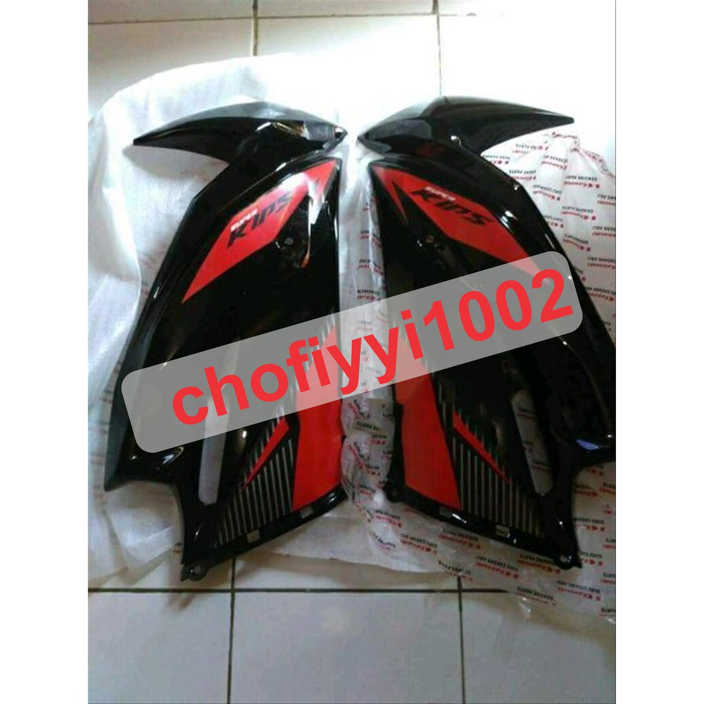 Fairing Ninja RR New Hitam Striping Merah ORIGINAL
