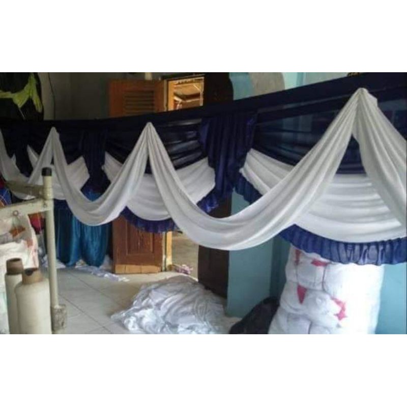 Rumbai tenda pakai selendang