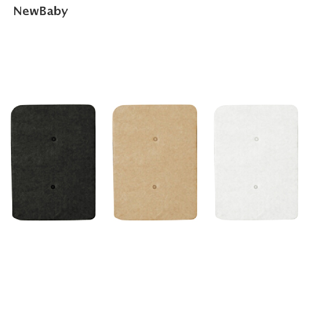 Newbaby 50 Pcs Kertas Kraft Gantung Holder Anting Tusuk Untuk Display