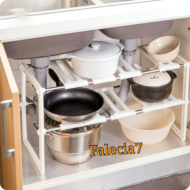 RAK PANCI DI BAWAH WASTAFEL CUCI PIRING RAK TEMPAT KUALI TEFLON PERALATAN MASAK DAPUR / Rak panci di