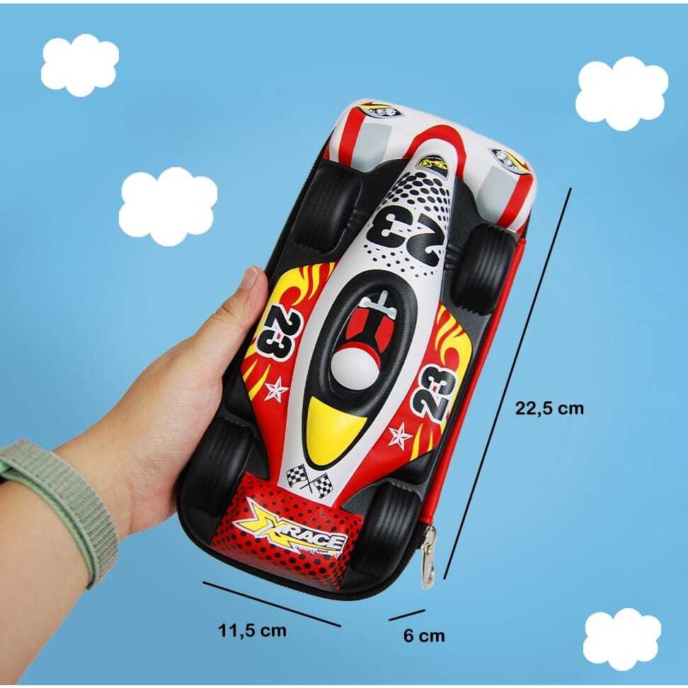 ( zwq ) Kotak Pensil 3D Anak Sekolah TK SD, Pencil Case 3D Bahan EVA