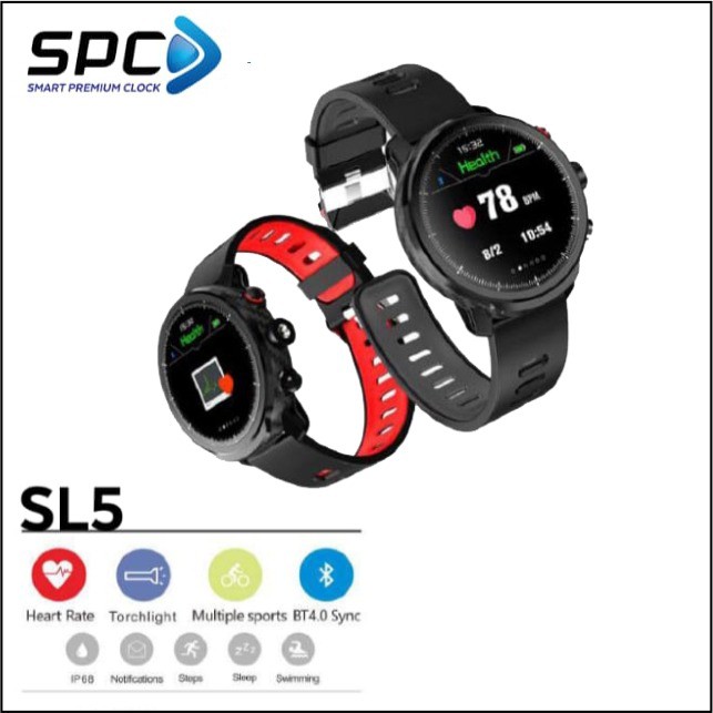 SPC SmartWatch SL5 Waterproof - Jam Tangan Cerdas Garansi Resmi SPC