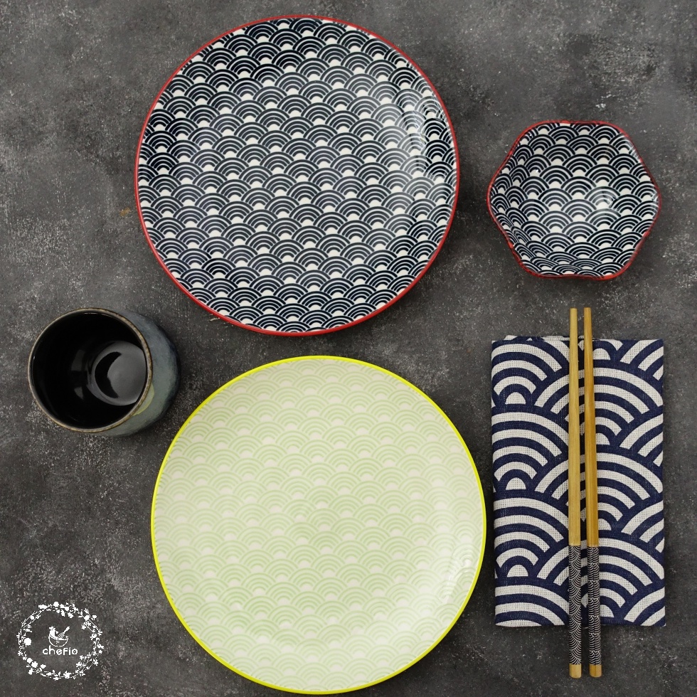 Chefio Piring Makan Bundar Keramik Akira Series / Round Dinner Plate