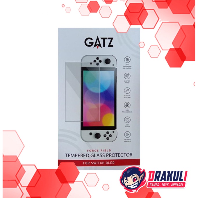 Nintendo Switch OLED GATZ Tempered Glass Protector Premium Quality